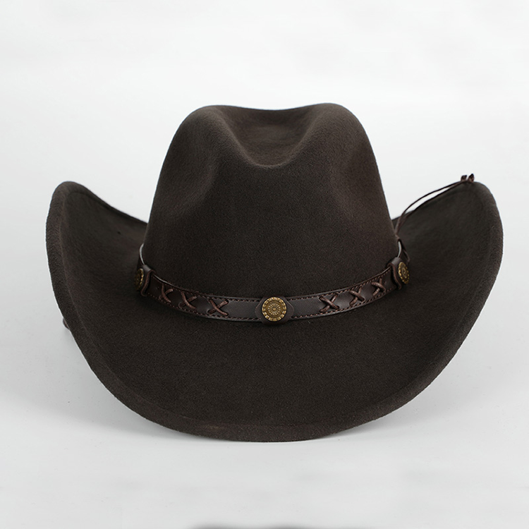 Fedora Hat Wool - X4007 100% قبعة رعاة البقر الصوف