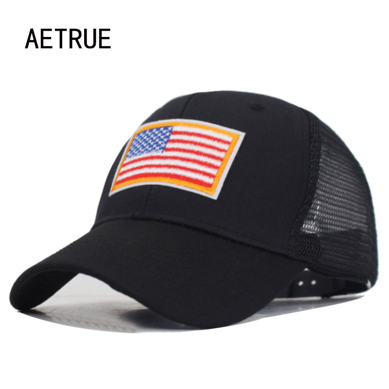 Golf Cap Dad - AETRUE عالية الجودة USA العلم قبعة