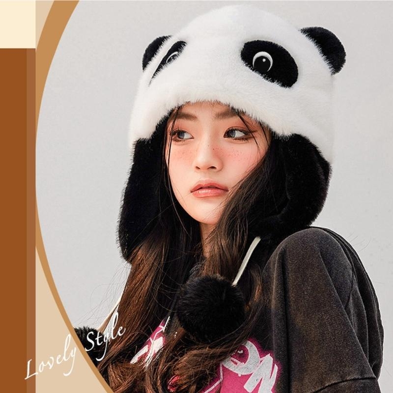 Trapper Hat Ear Flap - الباندا الأذن قبعة الباندا إيرفلاب قبعة
