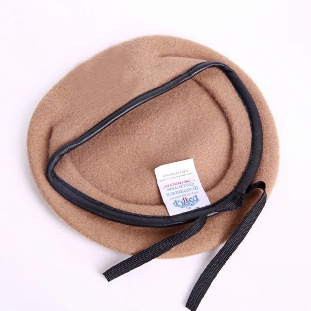 Beret French Wool - قبعة موحدة جديدة للجنسين، قبعة صوفية