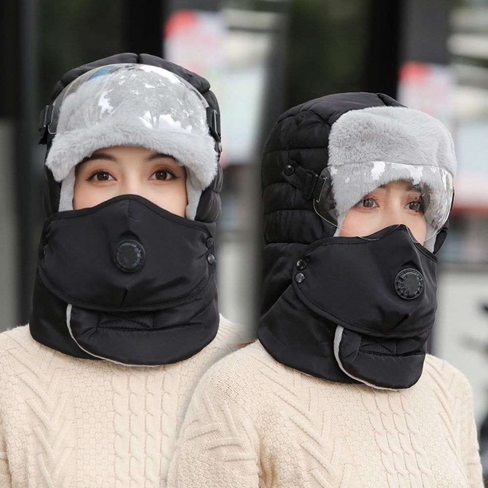 Winter Trapper Hat - حماية من البرد مع نظارات مضادة