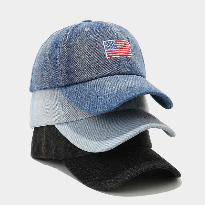 Dad Hat Cotton - قبعة بيسبول من الدنيم المغسول بتصميم