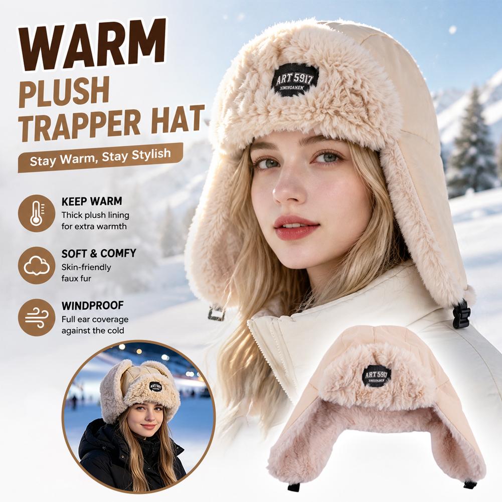 Winter Trapper Hat - قبعة صياد الشتاء الجديدة ببطانة سميكة