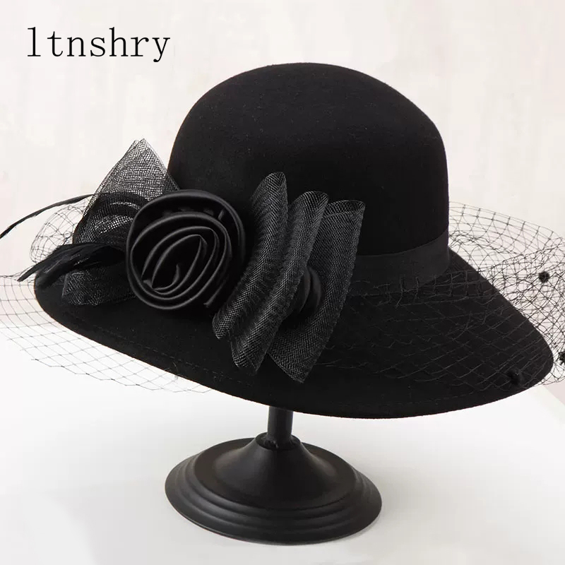 Fedora Hat Wool - قبعة فيدورا نسائية أنيقة من الصوف