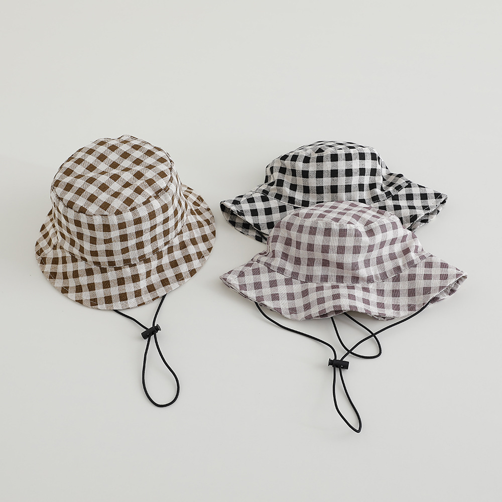 Bucket Hat Cotton - قبعة شمسية واسعة الحواف للأطفال بتصميم