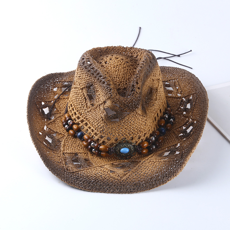 Cowboy Hat Straw - قبعة كاوبوي إسبانية عتيقة الطراز من