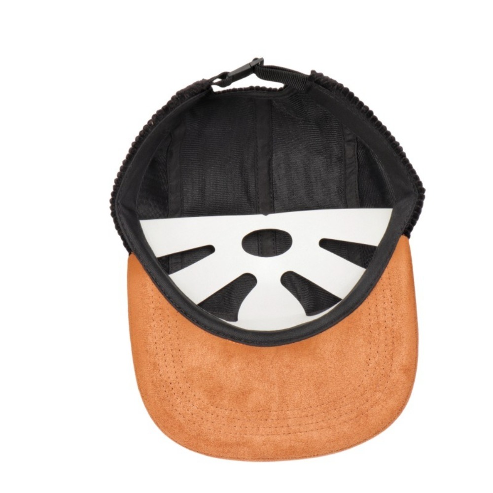 Corduroy Cap 5 Panel - قبعة بيسبول كاجوال بتصميم ريترو بحافة