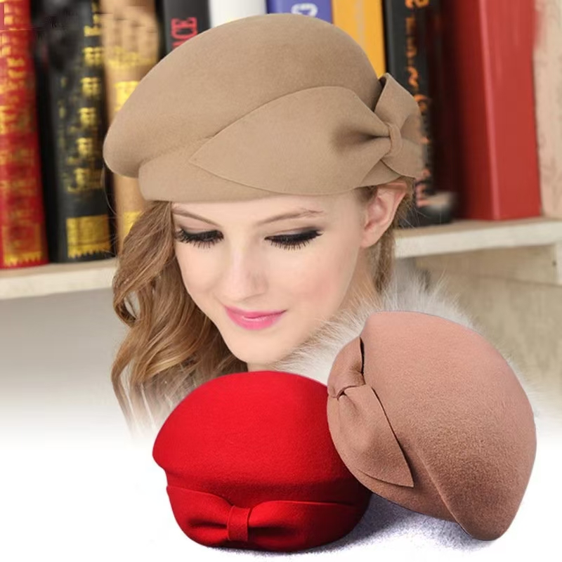Beret French Wool - الصوف خمر الصوف الدافئ الشتاء القبعات