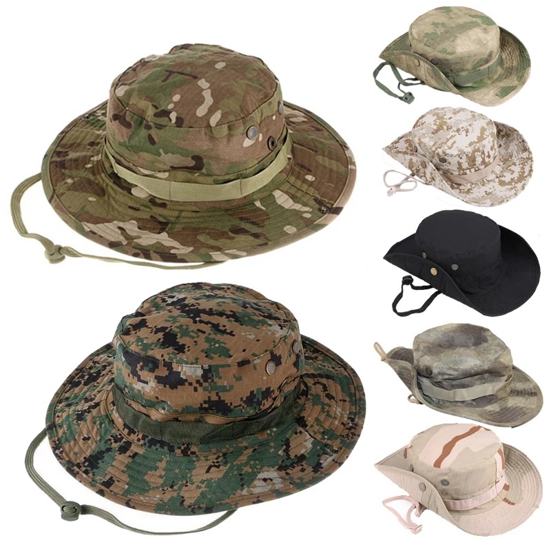 Boonie Hat Tactical - التمويه التكتيكية Boonie القبعات التخييم تسلق