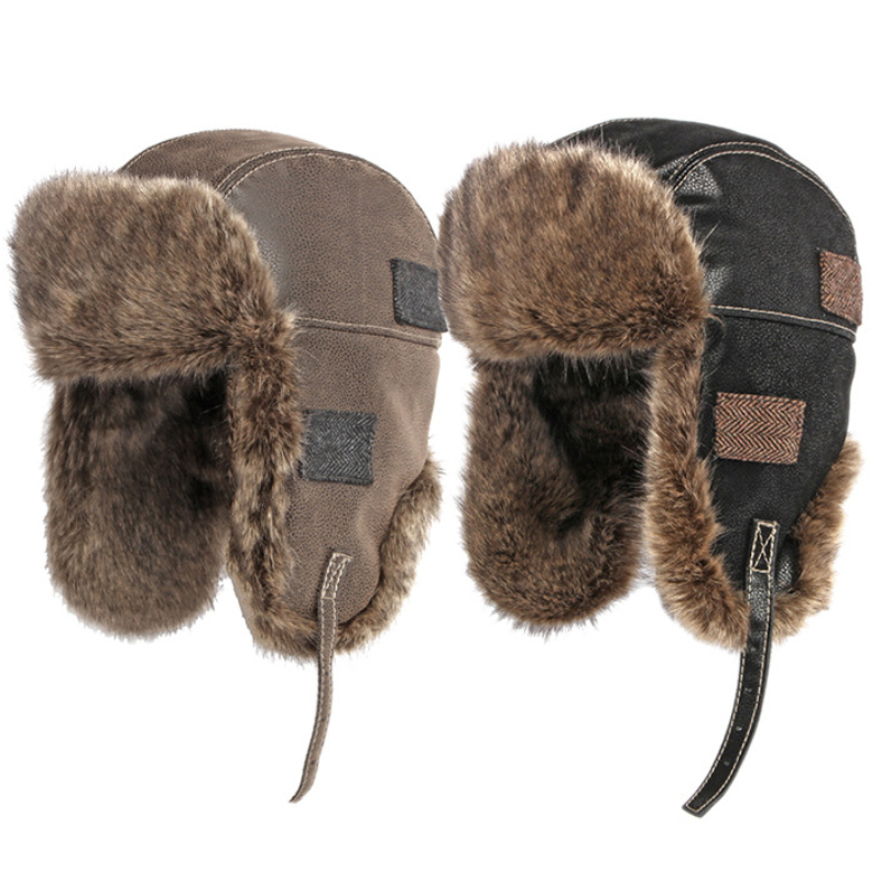 Winter Trapper Hat - HT4098 الروسية قبعة سميكة الدافئة الجلود
