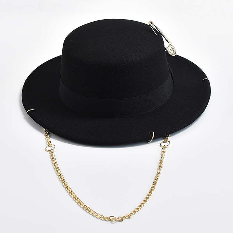 Fedora Hat Wool - جديد أزياء تصميم فيدورا قبعة للنساء
