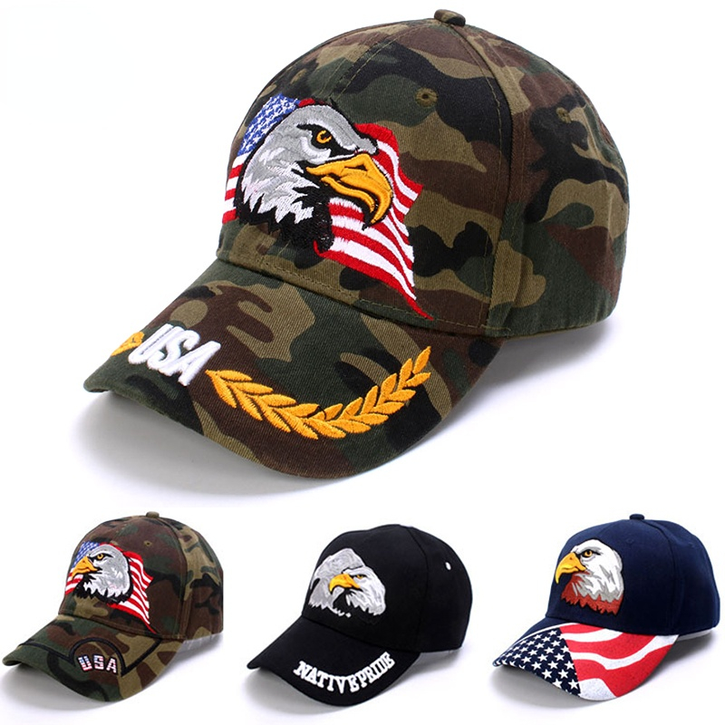 Dad Hat Cotton - قبعة تراكر سوداء للرجال بتصميم حيوانات