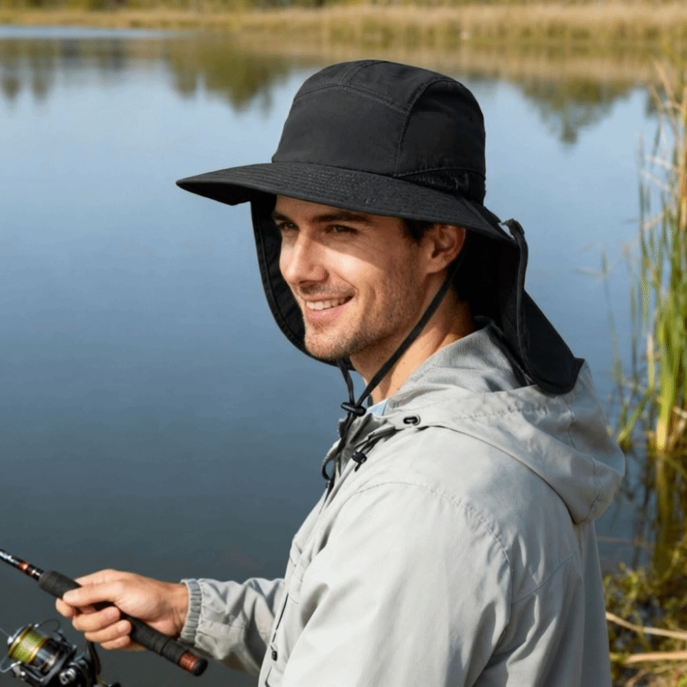 Bucket Hat Cotton - قبعة شمسية واسعة الحواف للأنشطة الخارجية