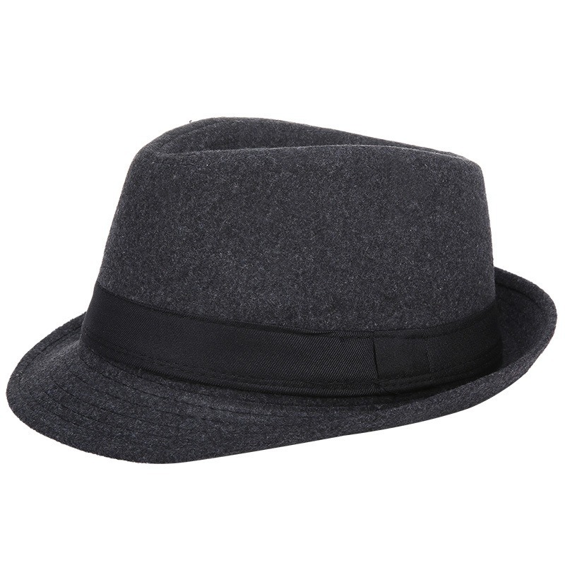 Fedora Hat Wool - قبعة فيدورا صوفية للرجال لفصلي الخريف