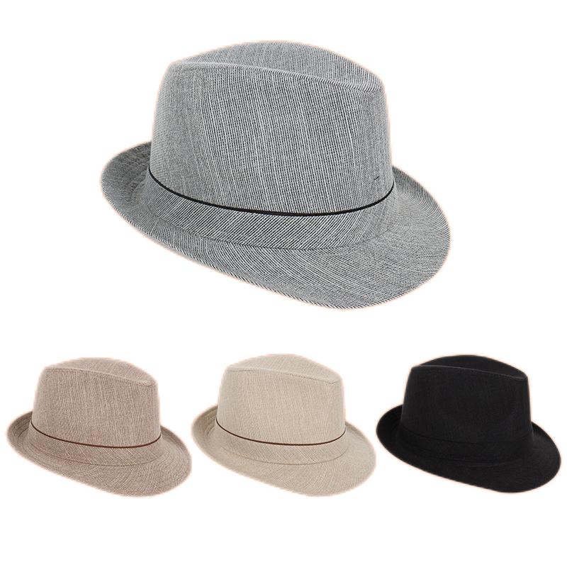 Fedora Hat Wool - الربيع والخريف الرجال فيدوراس أعلى الجاز