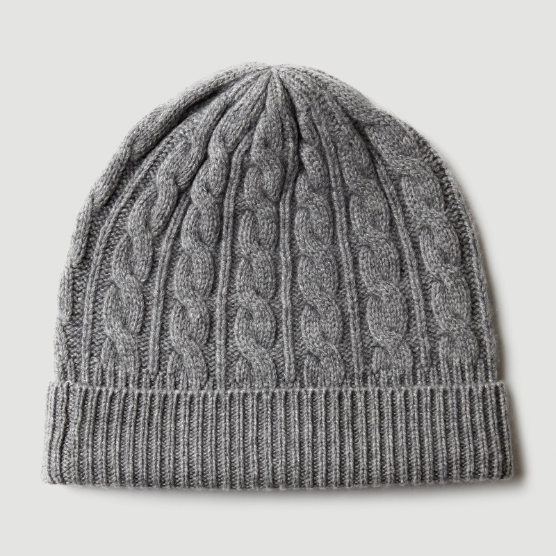 قبعة بيني محبوكة من الكشمير ال - مراجعة Beanie Cuffed Knit وسعره