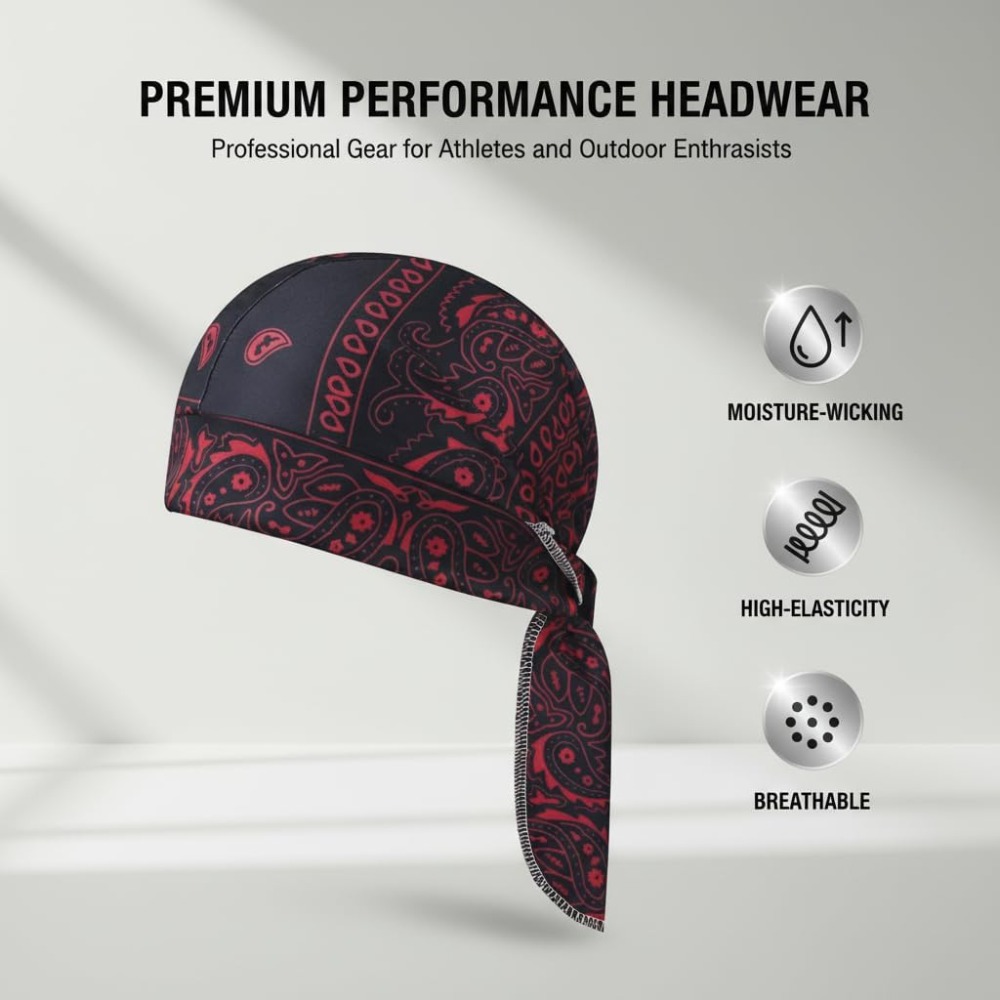 1-5 قطع قبعة تبريد للرأس، بطان - مراجعة Skull Cap Helmet Liner وسعره