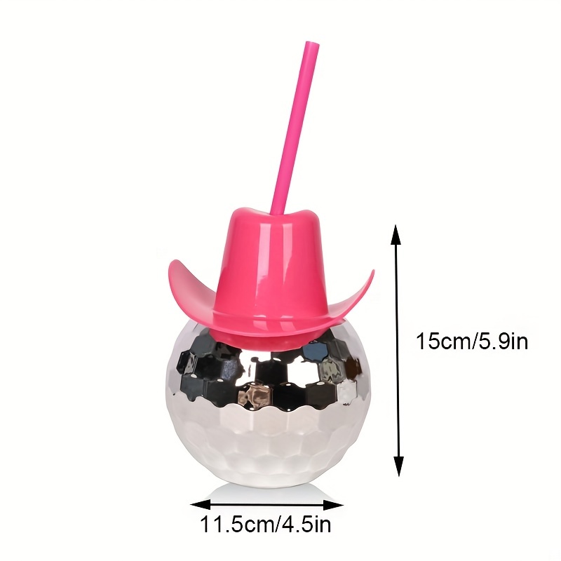 كوب ديسكو بول على شكل قبعة رعا - مراجعة Cowboy Hat Straw وسعره