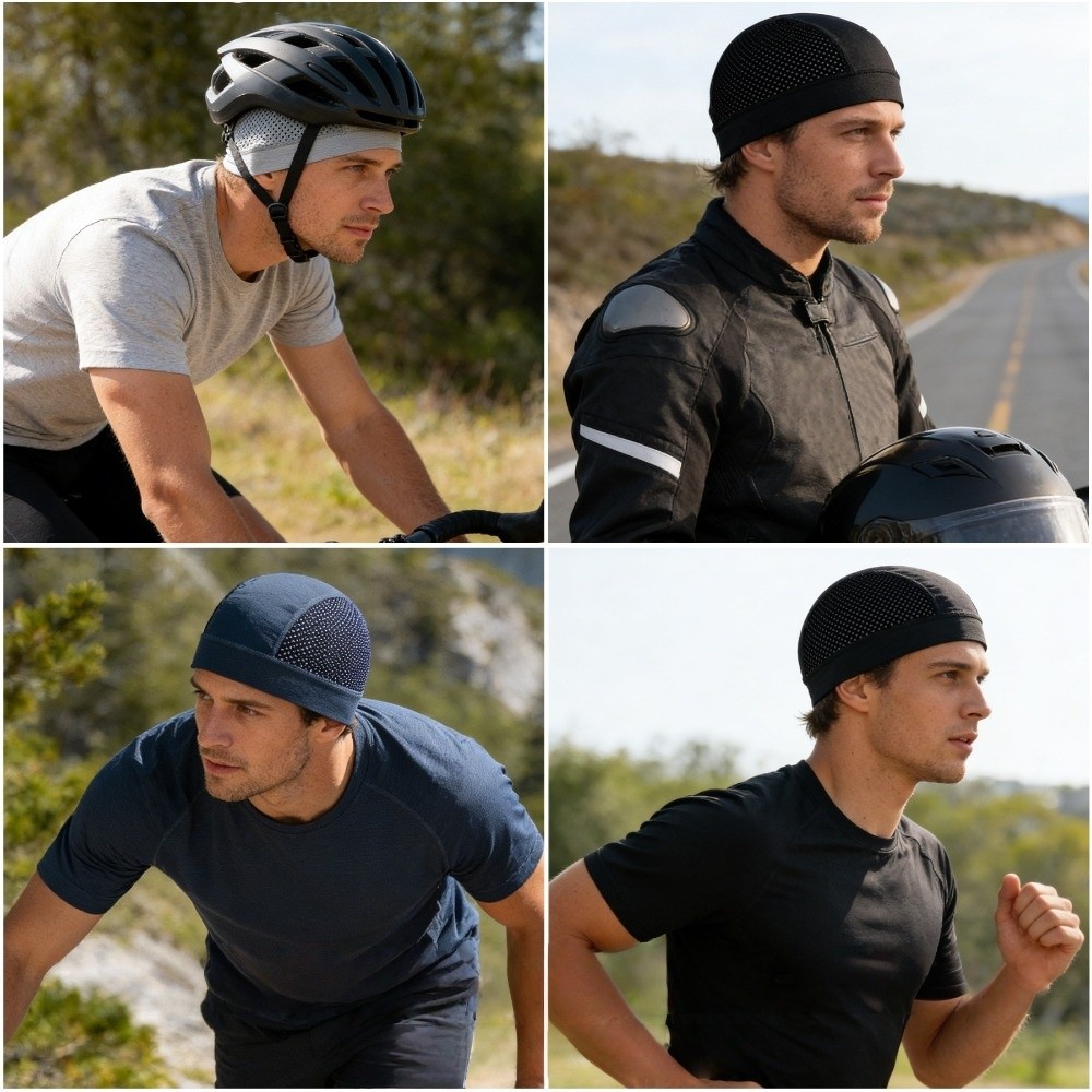 قبعة ركوب الدراجات الصيفية خفي - مراجعة Skull Cap Helmet Liner وسعره