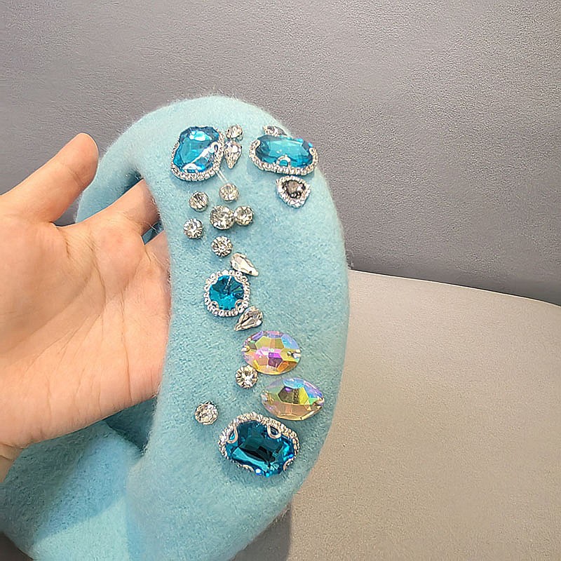قبعة صوف مذهلة من حجر الراين ل - مراجعة Beret French Wool وسعره