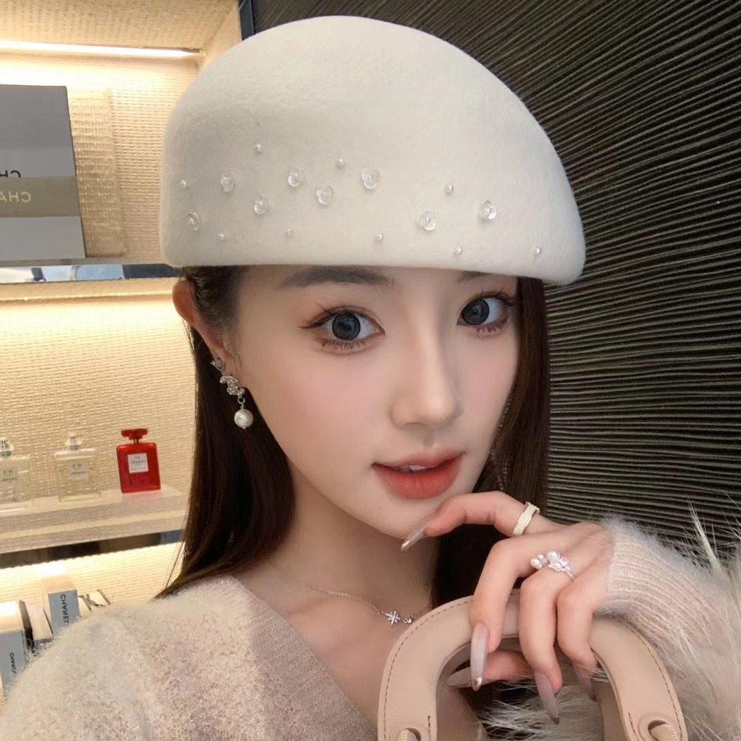 قبعة نسائية بريطانية من الصوف  - مراجعة Beret French Wool وسعره