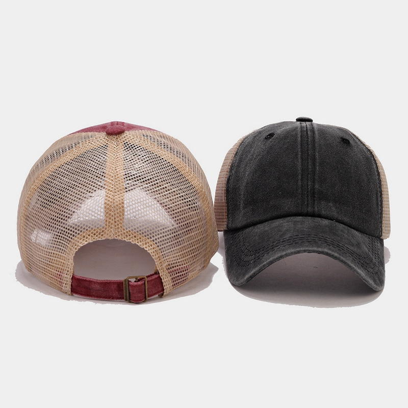 قبعة تروكر من الدنيم المغسول ب - مراجعة Trucker Cap Mesh وسعره