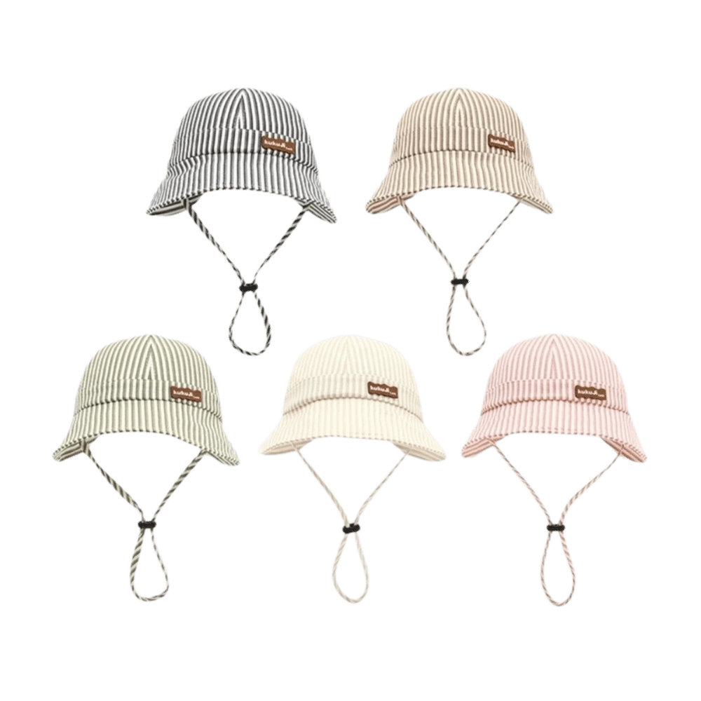 قبعة أطفال جديدة مخططة قابلة ل - مراجعة Sun Hat Wide Brim وسعره