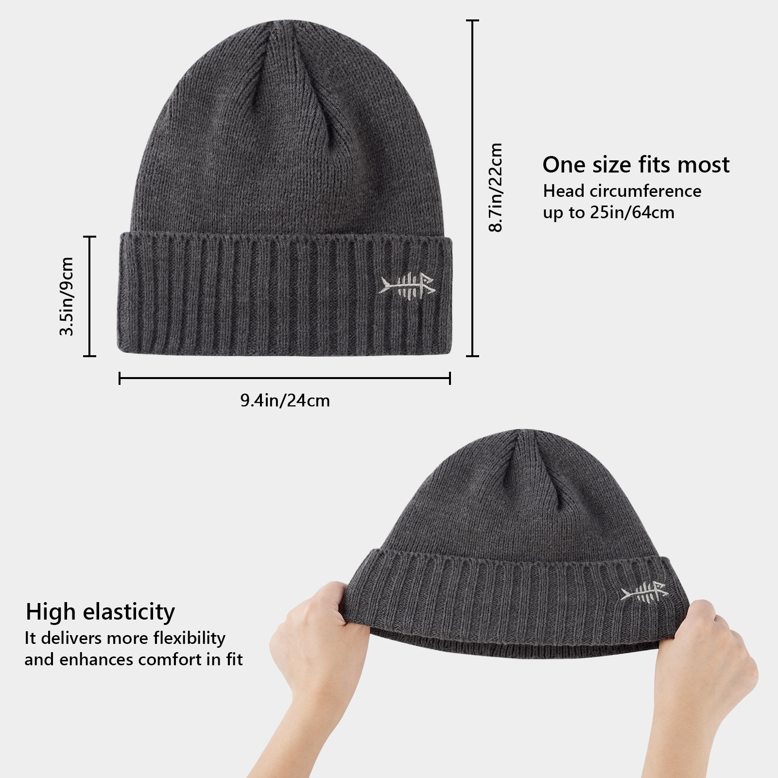 BASSDASH-للجنسين قبعة محبوكة م - مراجعة Beanie Cuffed Knit وسعره