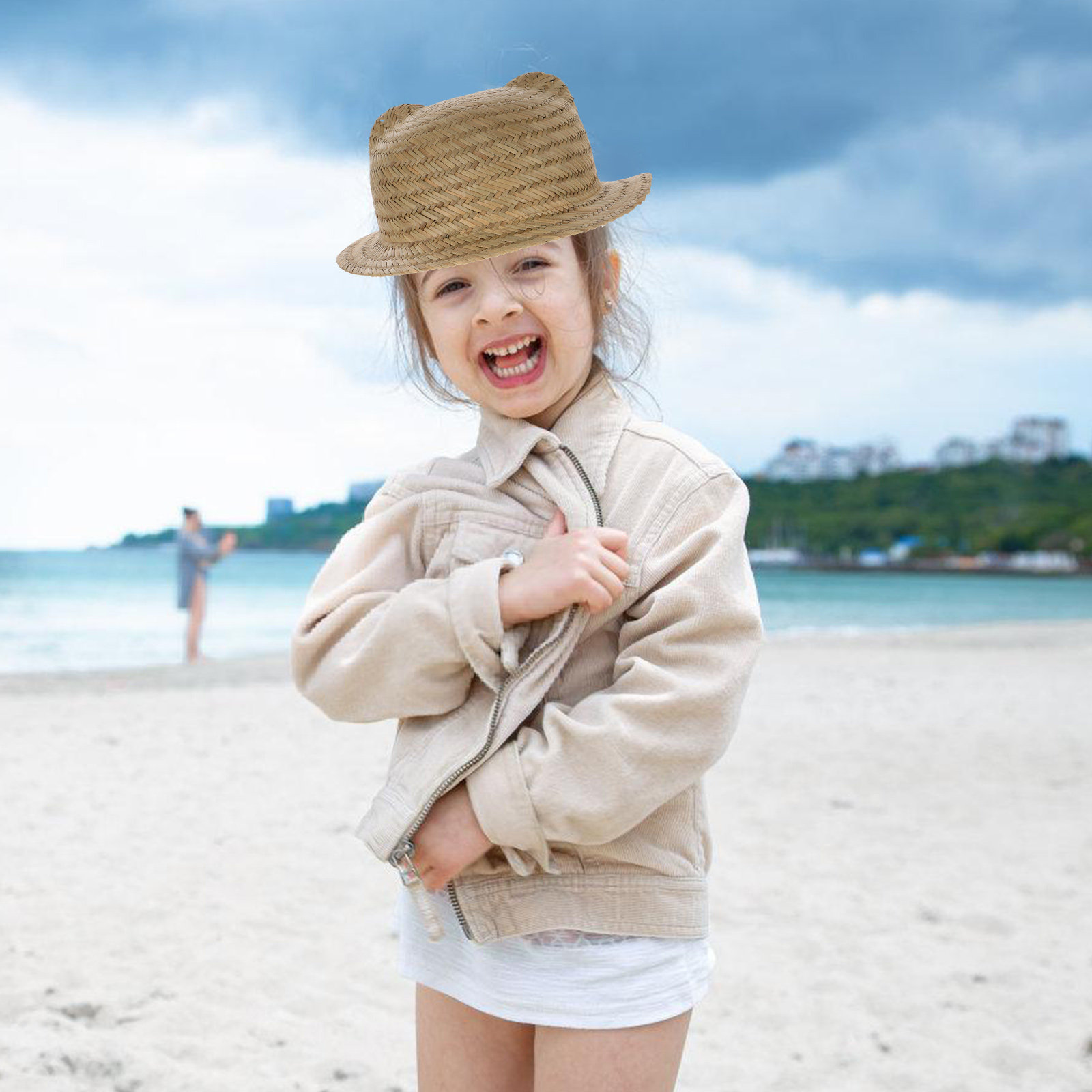 قبعة شمسية للأطفال من القش بحا - مراجعة Sun Hat Wide Brim وسعره