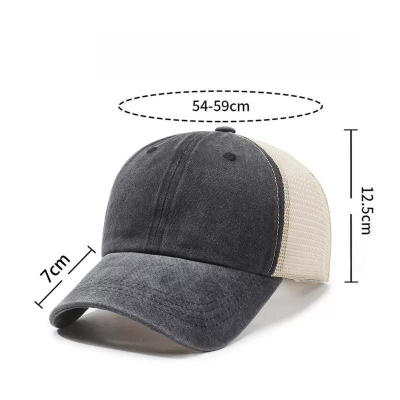 قبعة بيسبول شبكية مغسولة بشعار - مراجعة Visor Sun Hat وسعره