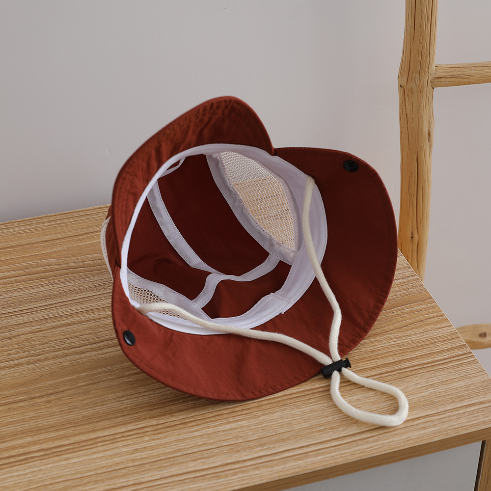 قبعة شمسية للأطفال مطرزة بالحر - مراجعة Bucket Hat Cotton وسعره