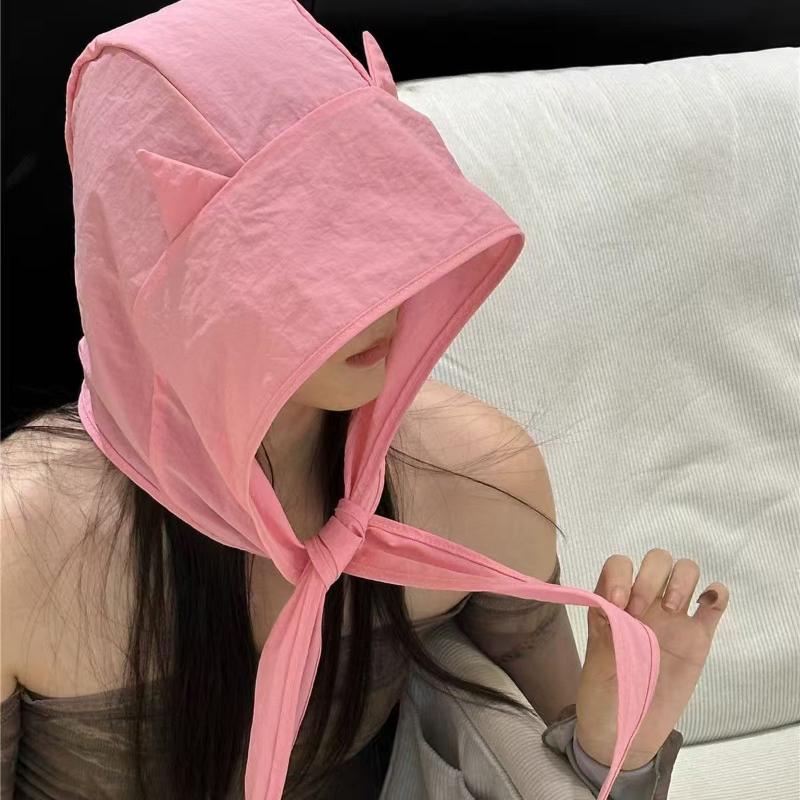 واقي شمس نسائي بتصميم أذن قطة  - مراجعة Visor Sun Hat وسعره