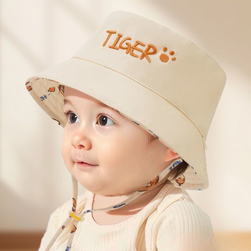 قبعة صياد للأطفال مطرزة بالحرو - مراجعة Bucket Hat Cotton وسعره