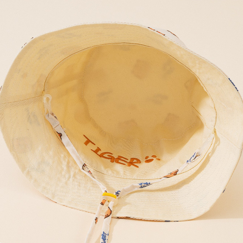 قبعة صياد للأطفال مطرزة بالحرو - مراجعة Bucket Hat Cotton وسعره
