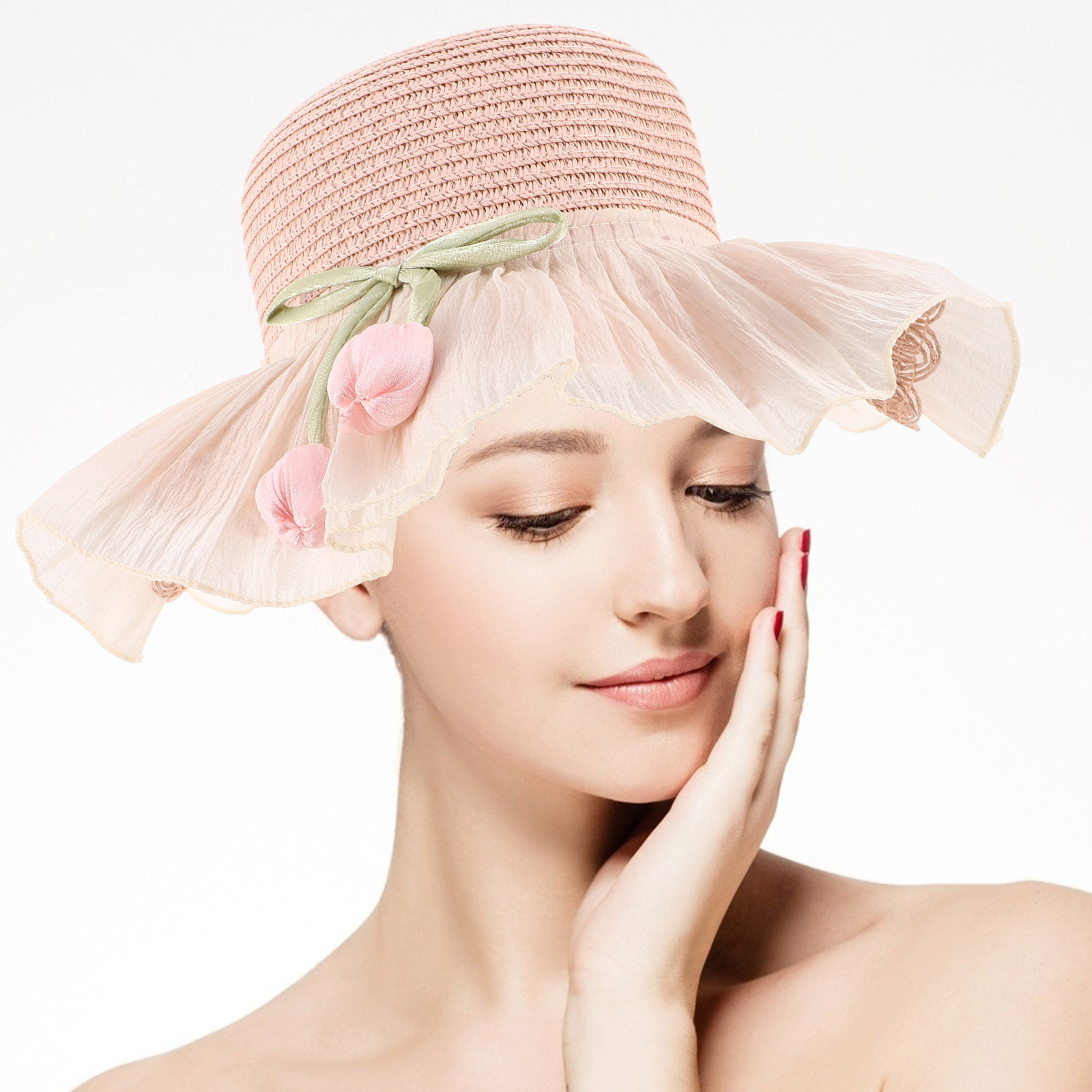 قبعة شمسية صيفية للفتيات من ال - مراجعة Sun Hat Wide Brim وسعره