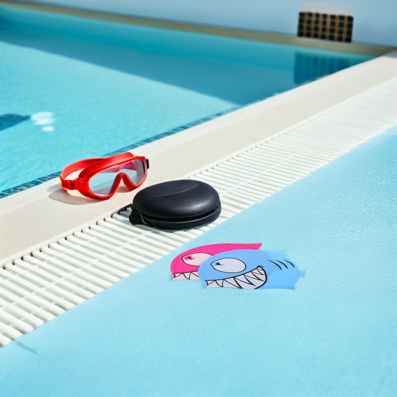 قطعتان من قبعات السباحة المصنو - مراجعة Swim Hat Silicone وسعره