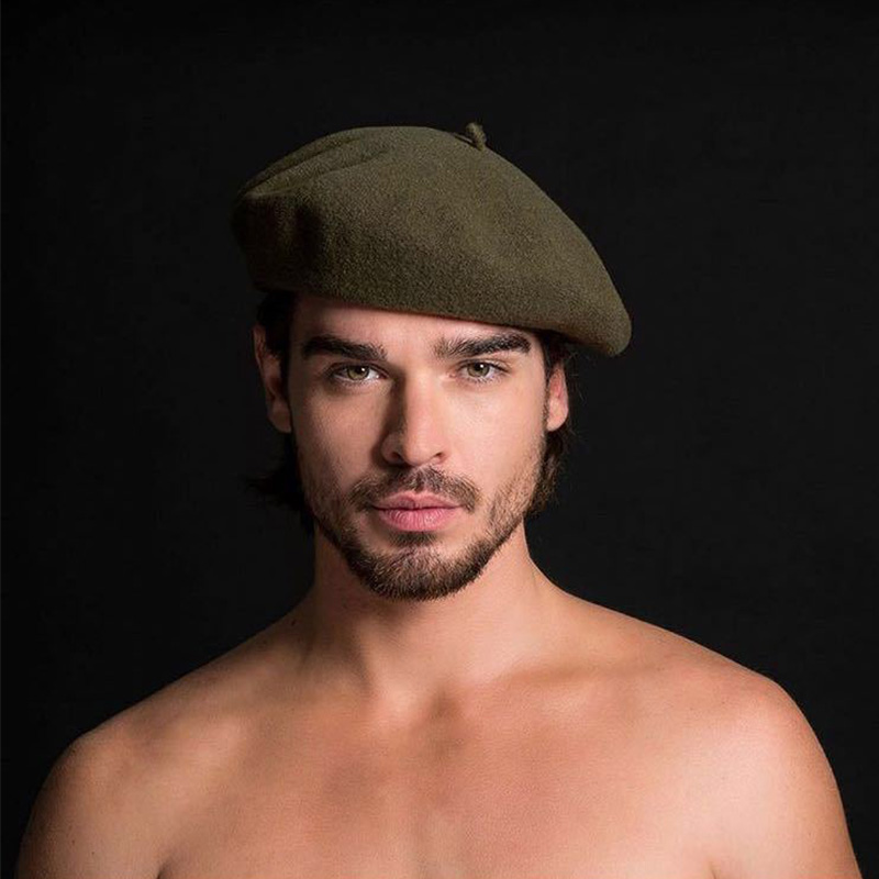 الرجال النساء الجيش العسكري ال - مراجعة Beret French Wool وسعره
