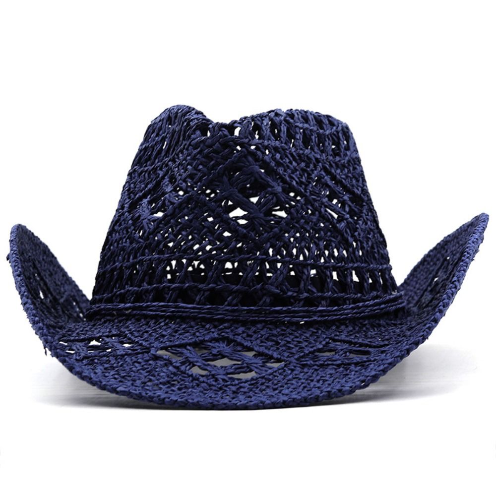 قبعة قش عريضة الحواف بتصميم عت - مراجعة Cowboy Hat Straw وسعره