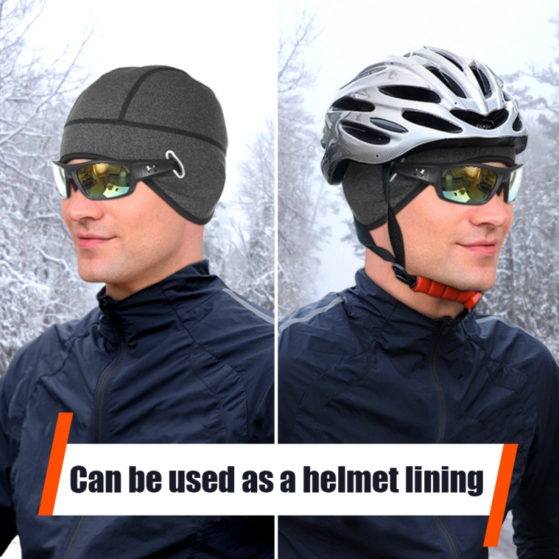 الشتاء الدراجات قبعة دافئة خوذ - مراجعة Skull Cap Helmet Liner وسعره