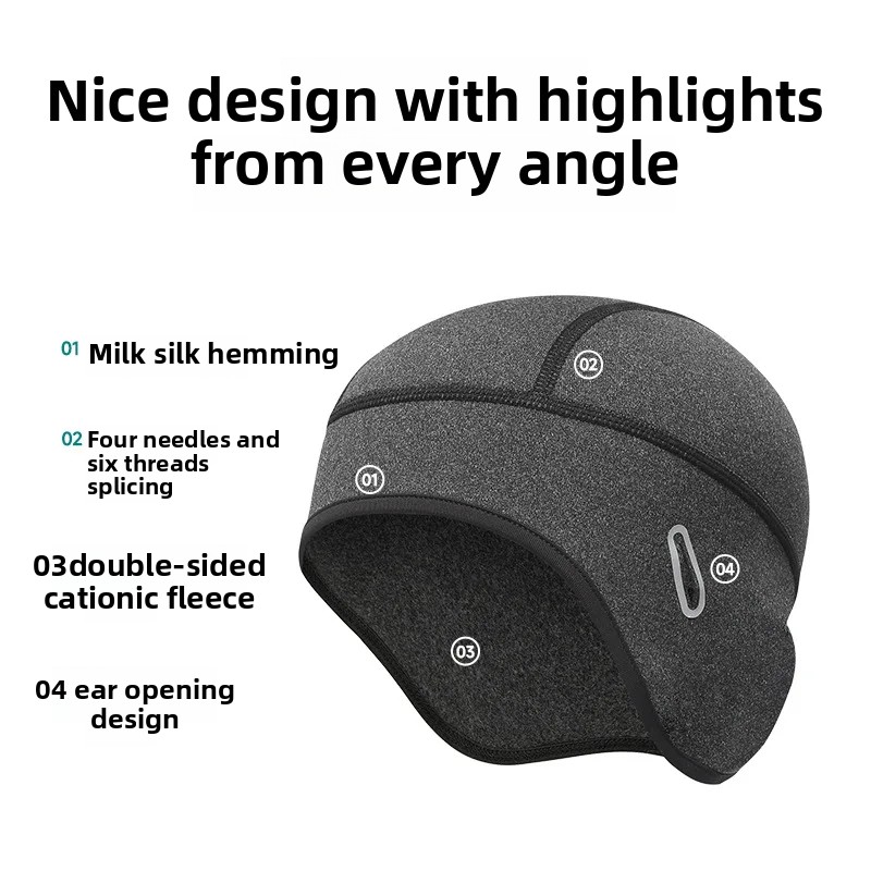 الشتاء الدراجات قبعة دافئة خوذ - مراجعة Skull Cap Helmet Liner وسعره