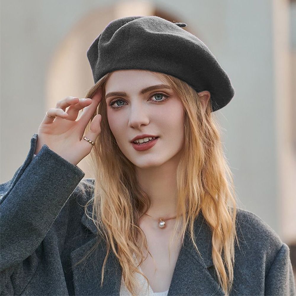 أزياء الشتاء الدافئ الصوف القب - مراجعة Beret French Wool وسعره