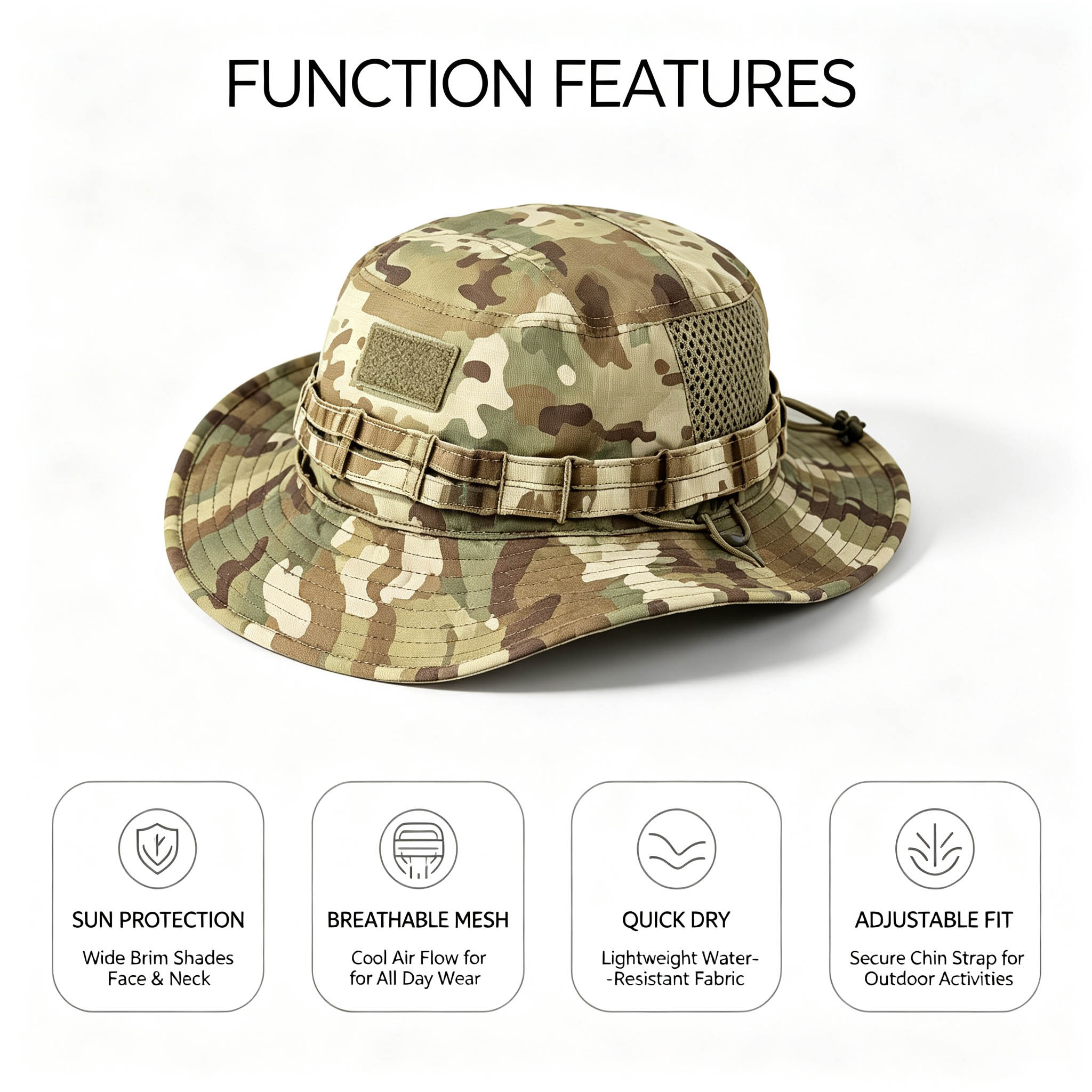 قبعة تكتيكية للرجال للحماية من - مراجعة Boonie Hat Tactical وسعره