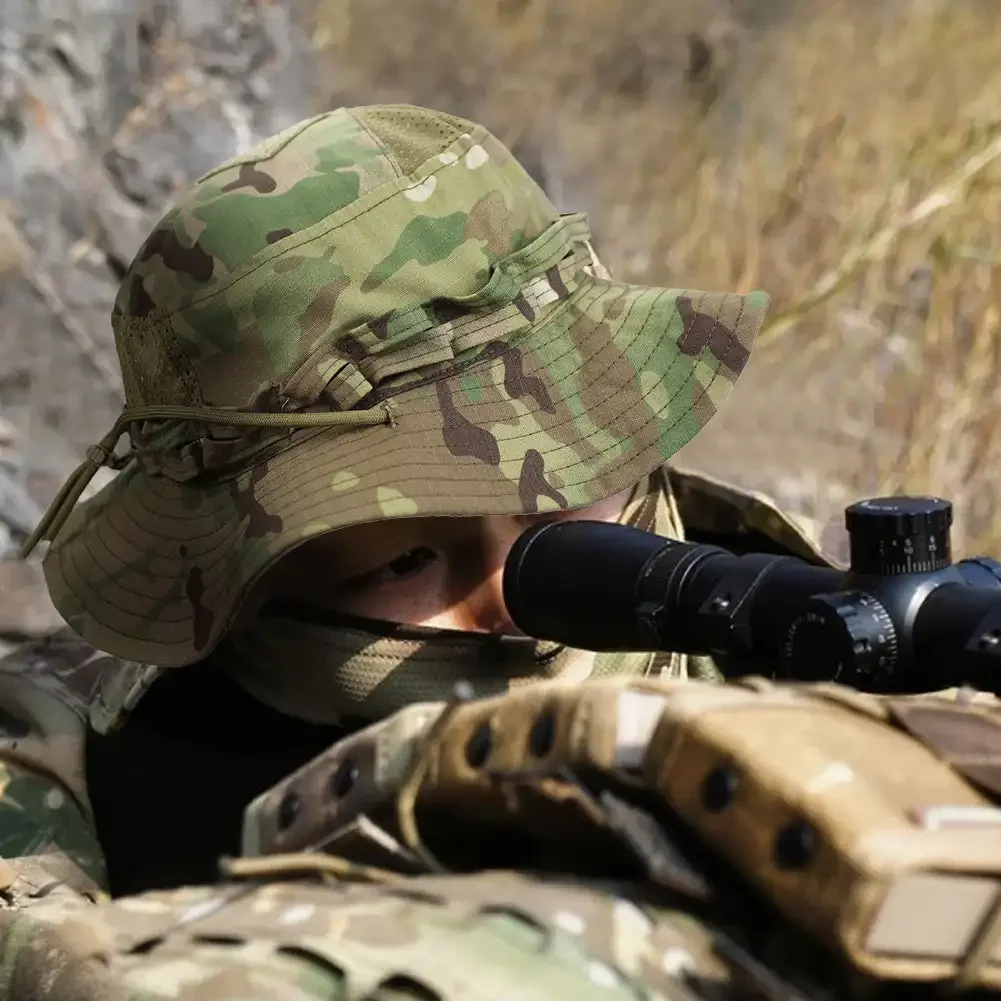 قبعة تكتيكية جديدة مموهة واسعة - مراجعة Boonie Hat Tactical وسعره