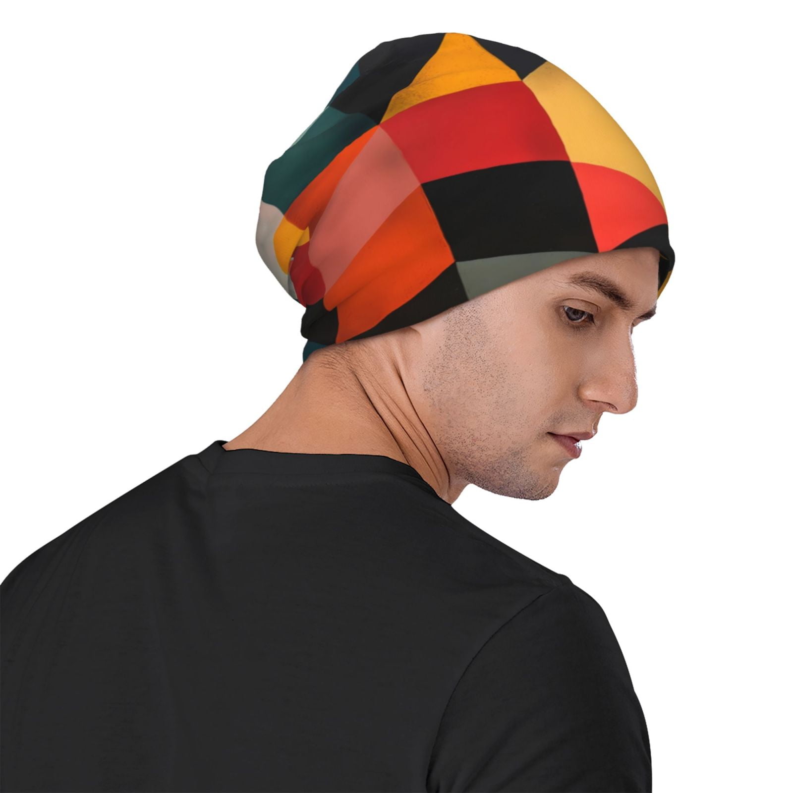 قبعة صغيرة محبوكة بنمط مكعب هن - مراجعة Beanie Cuffed Knit وسعره