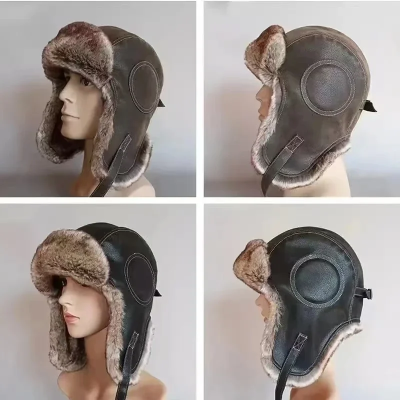 قبعة جلدية سنو وينت مع اللوحات - مراجعة Trapper Hat Ear Flap وسعره