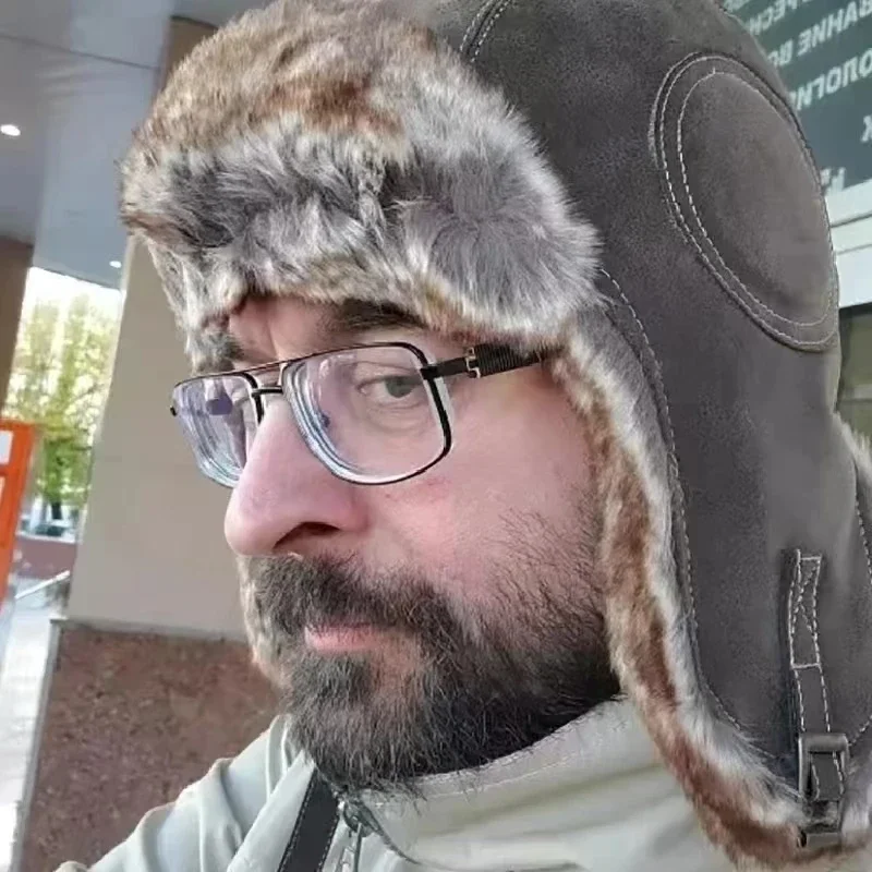 قبعة جلدية سنو وينت مع اللوحات - مراجعة Trapper Hat Ear Flap وسعره
