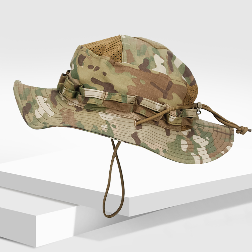 التكتيكية كامو Boonie قبعة UPF - مراجعة Boonie Hat Tactical وسعره