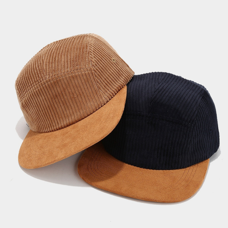 قبعة ريترو من قماش الكوردروي ب - مراجعة Corduroy Cap 5 Panel وسعره