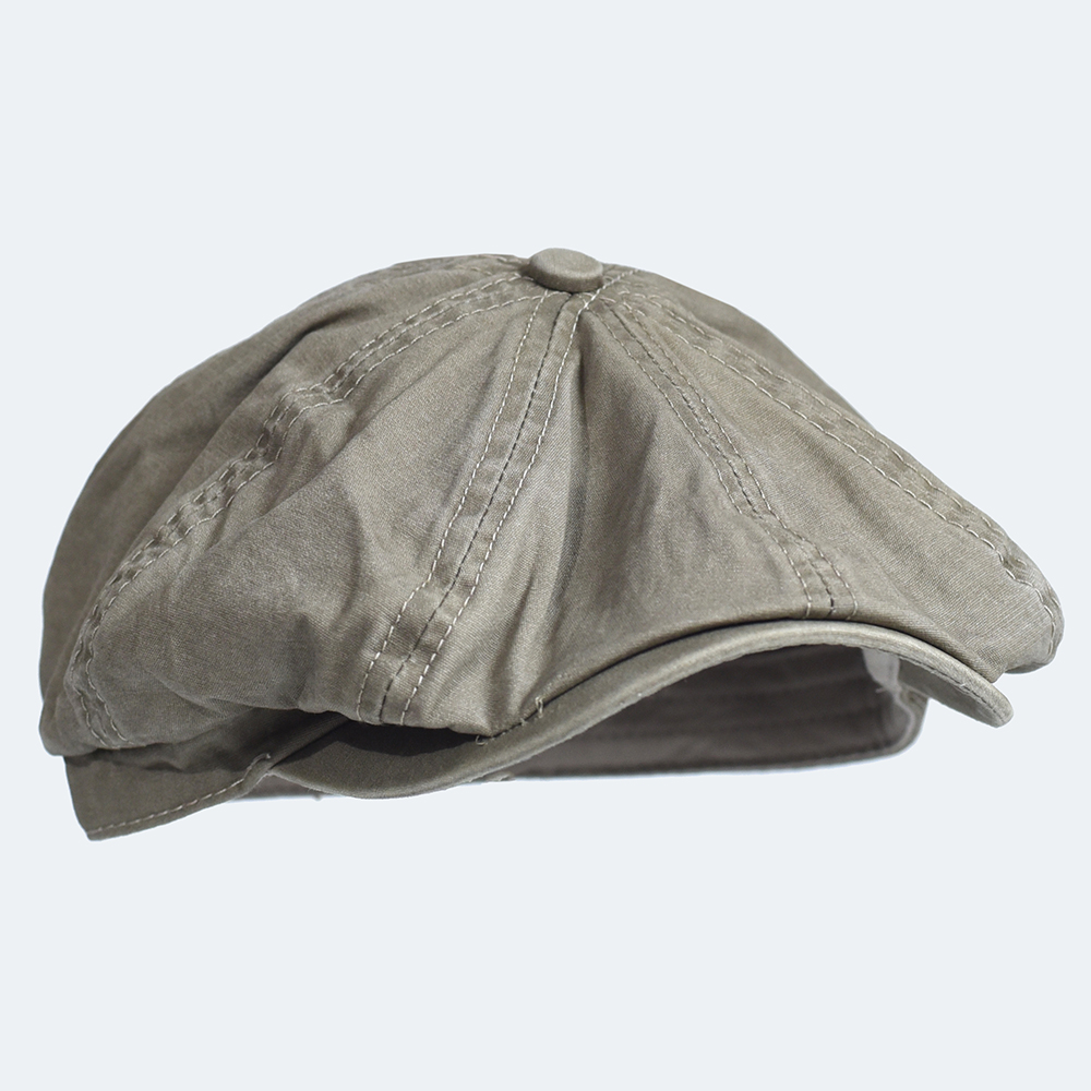 غسلها القطن موزع الصحف قبعة بي - مراجعة Newsboy Cap Ivy وسعره