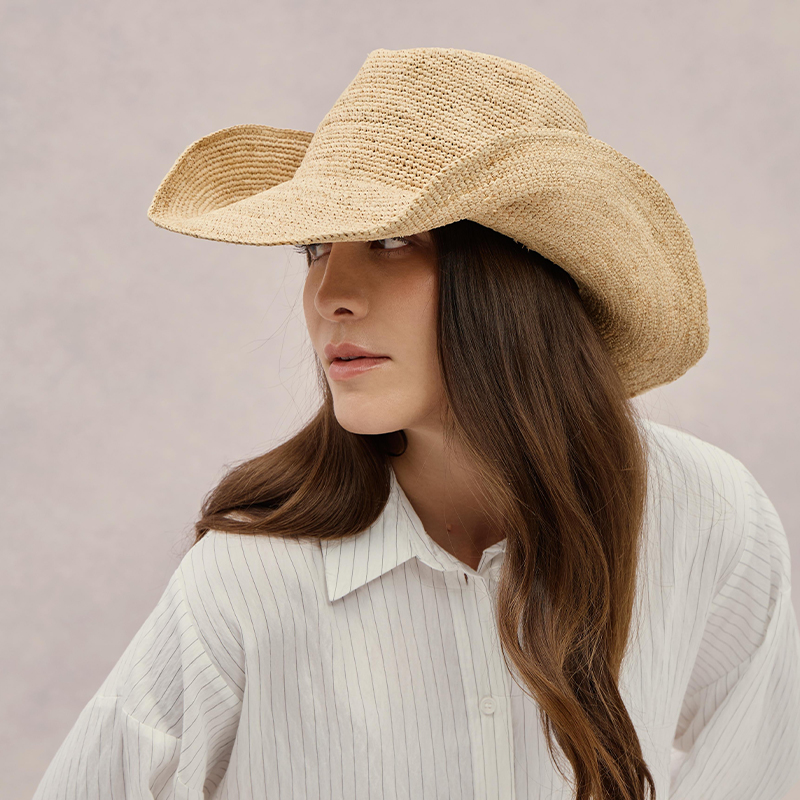 قبعة رافيا فاخرة مصنوعة يدويًا - مراجعة Cowboy Hat Straw وسعره